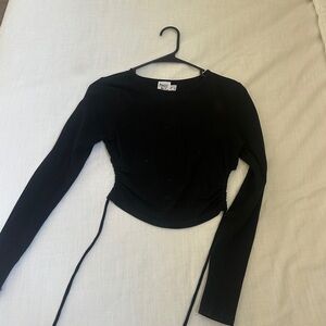 Princess Polly backless black long sleeve